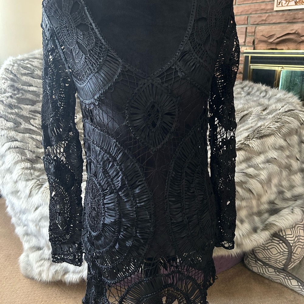 Victoria's Secret Black Fringe Cover-Up - Picture 4 of 9